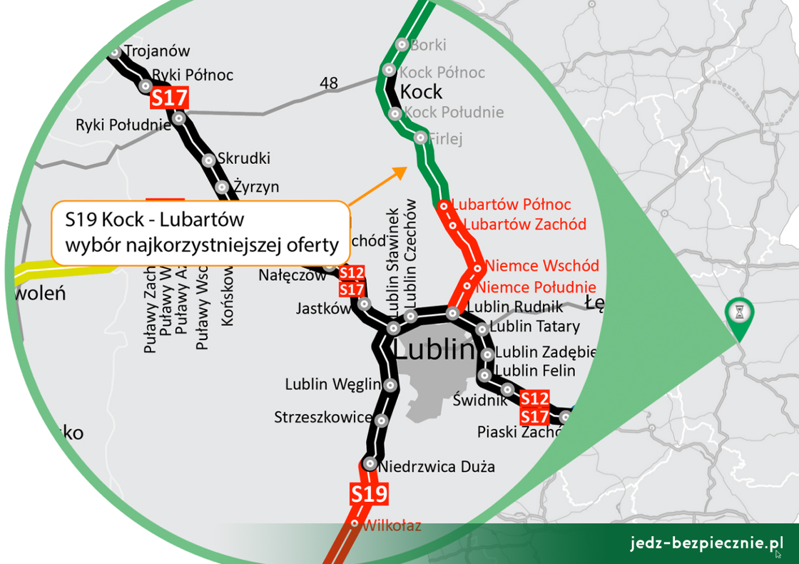 Polskie drogi - zakończenie przetargu na S19 Kock - Lubartów